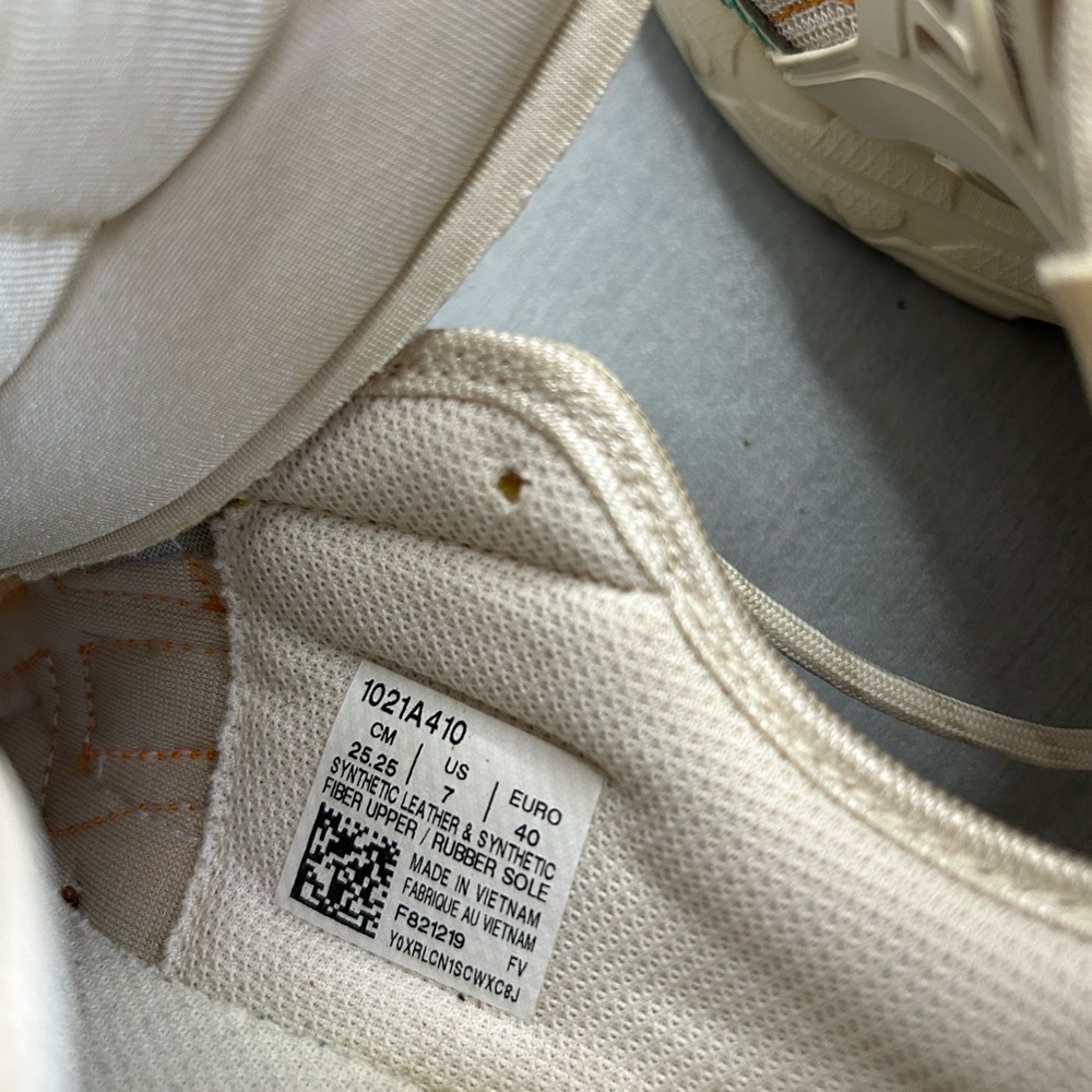 Asics Women's Cream Green Orange Trail Sneakers - Picture 8 of 8
